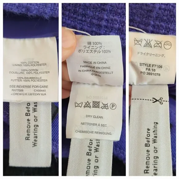 J. Crew Tweed Straight & Pencil Skirt Womens SZ 10 Lot of 2 Back Zipper Classic - Picture 6 of 8